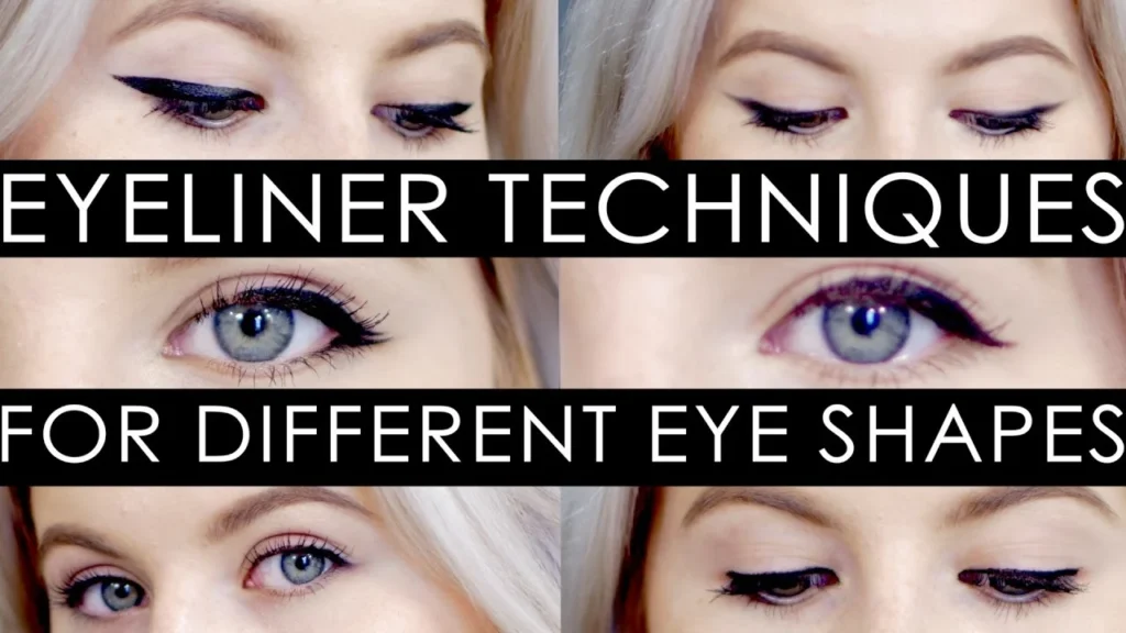 Eyeliner techniques for different eye shapes