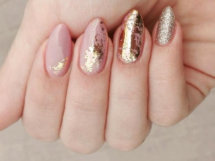 Rose Gold Nails Design