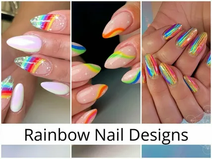 The Rise of Short Rainbow Nails