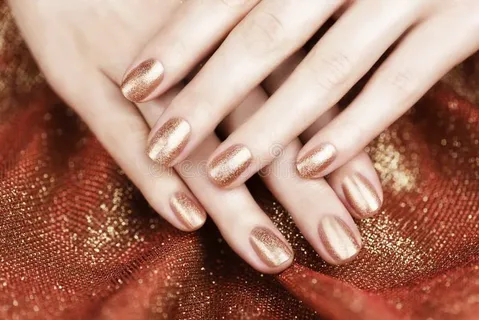 Metallic bronze nails