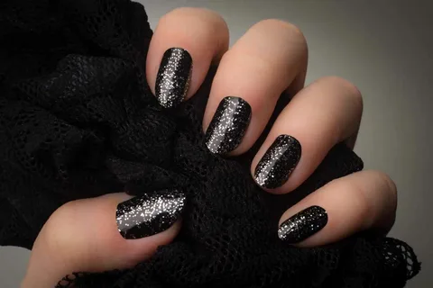 Black with Sparkle and Glitter