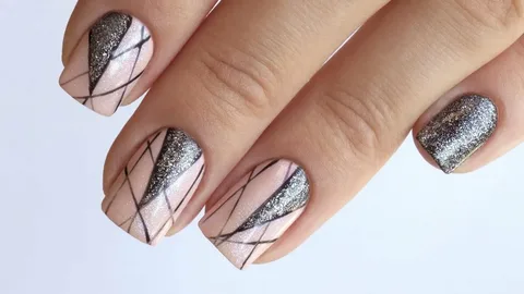 Geometric Nail Art