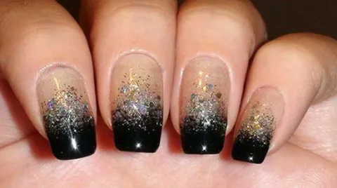 Glitter Ombre Nails